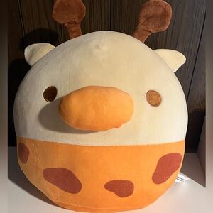 YAMANI Potato Giraffe Japanese Jumbo 15” Yellow & Brown Plush Stuffed Animal Toy